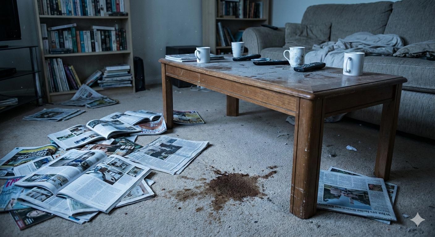 Antes - Sala em construção